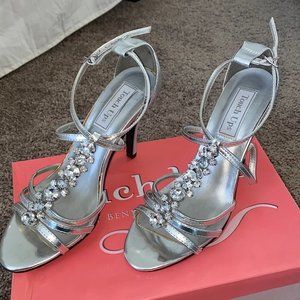 Jeweled “Silver Mirror” - Stilettos (7.5)